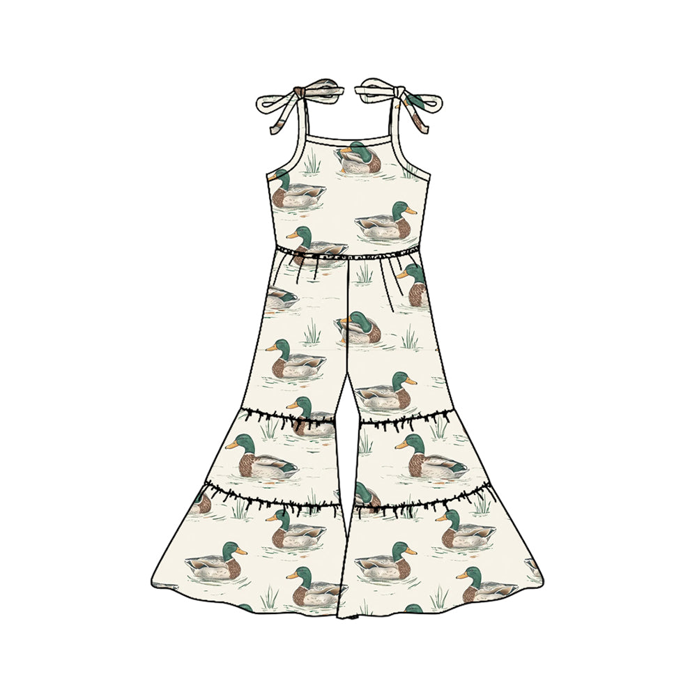 Toddle girls mallard duck wide leg jumpsuit preorder