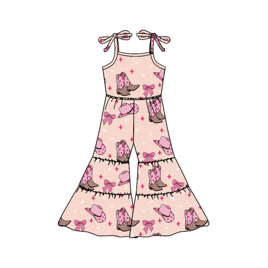 Cowgirl western boots wide leg jumpsuit preorder