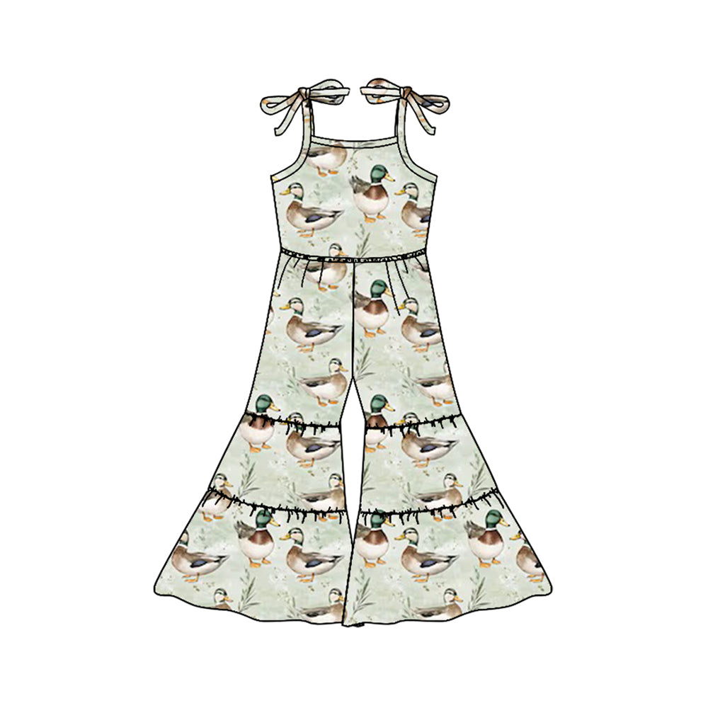 Toddle girls mallard duck wide leg jumpsuit preorder