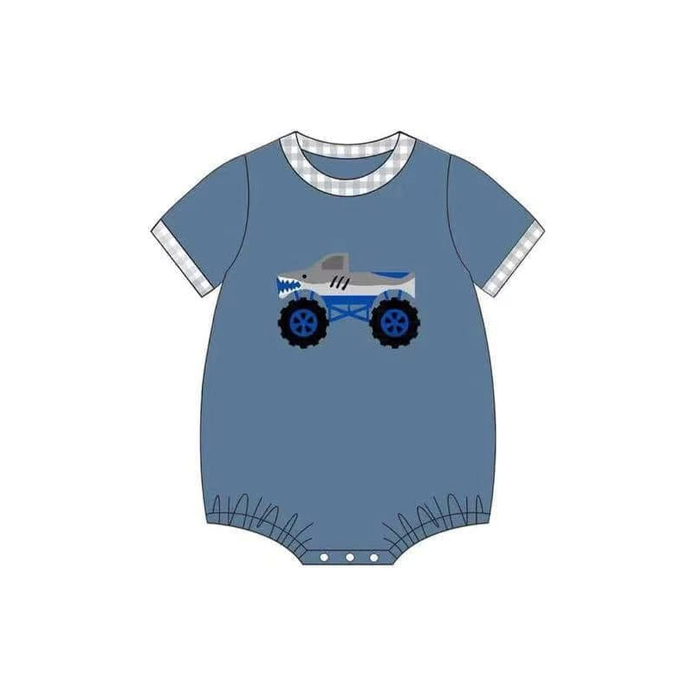 Toddle baby boy car design summer romper preorder