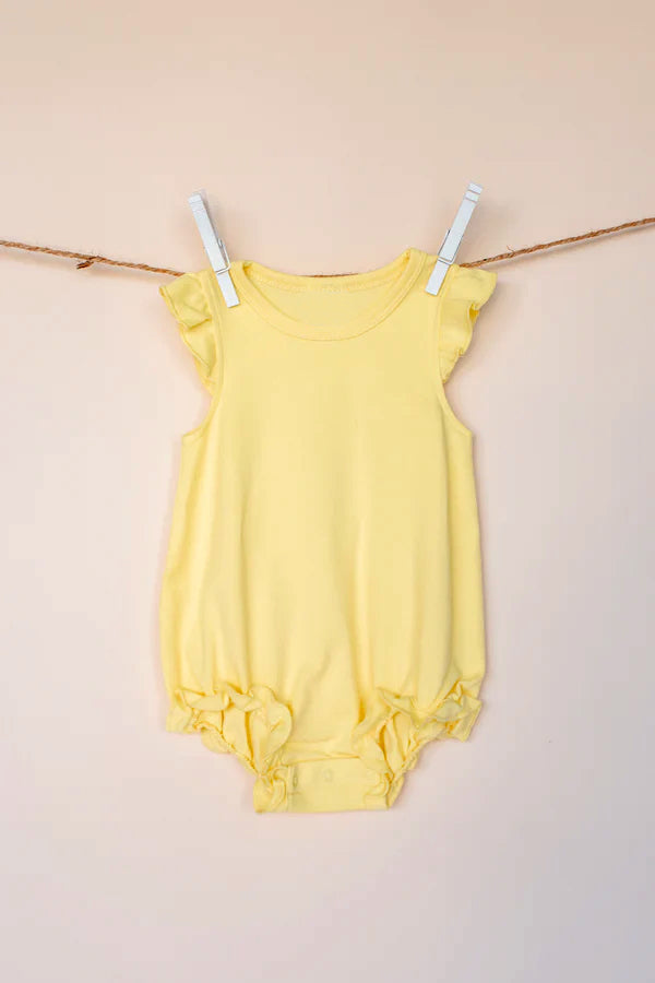 Toddle girl yellow color summer romper preorder
