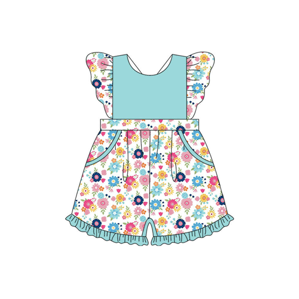 Toddle girls floral summer jumpsuit preorder