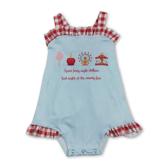 Baby girl county fair summer outfit