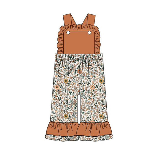 Flowers design toddle girls jumpsuit preorder