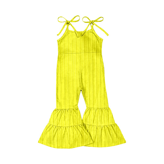 Toddle girls yellow ribbed jumpsuit preorder
