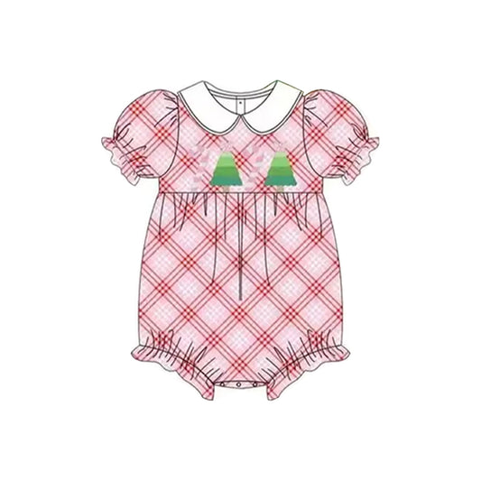 Christmas tree toddle girls romper preorder