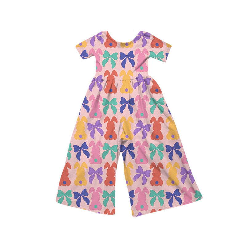 Toddle girls colorful bow jumpsuit preorder