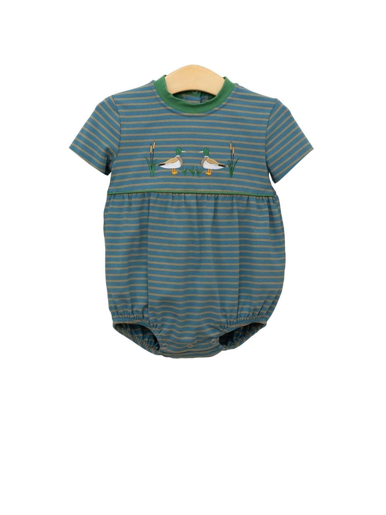 Toddle baby boy mallard duck summer romper preorder