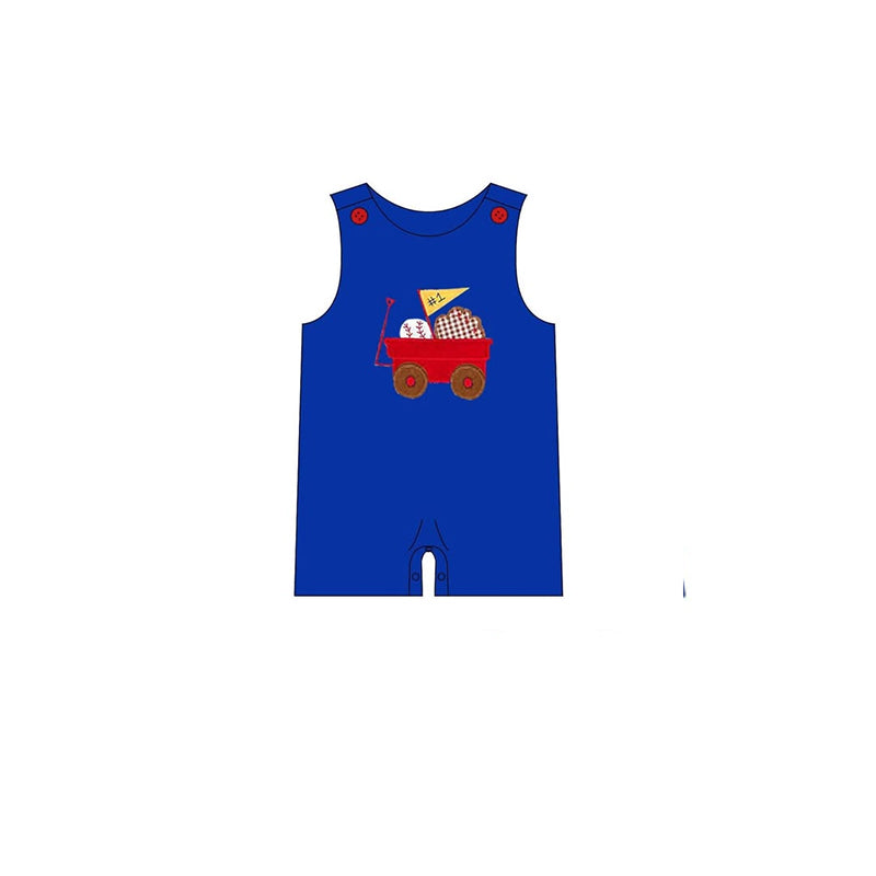 Toddle boy softball design summer romper preorder