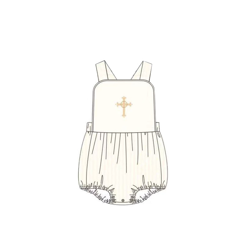 Toddle boys easter cross design romper preorder