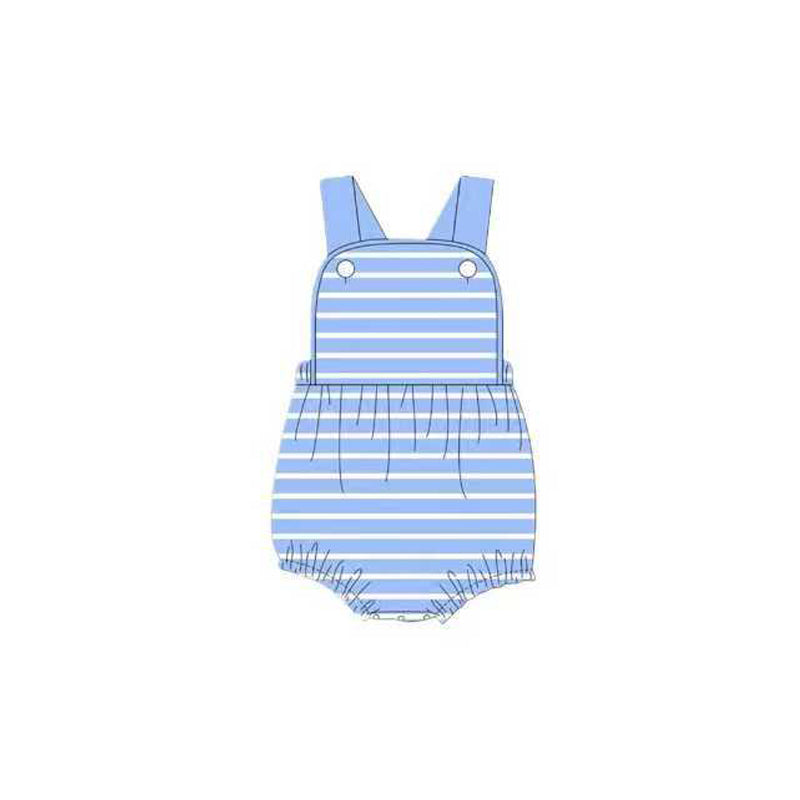 Toddle boys blue stripes design romper preorder