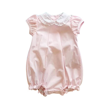 Toddle baby girl short sleeve pink romper preorder