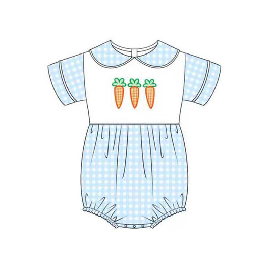 Easter carrot design girls romper preorder