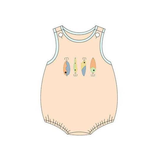 Fishing design baby boy romper preorder