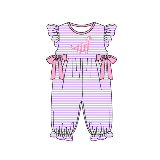 Baby girl dinosaur summer romper preorder