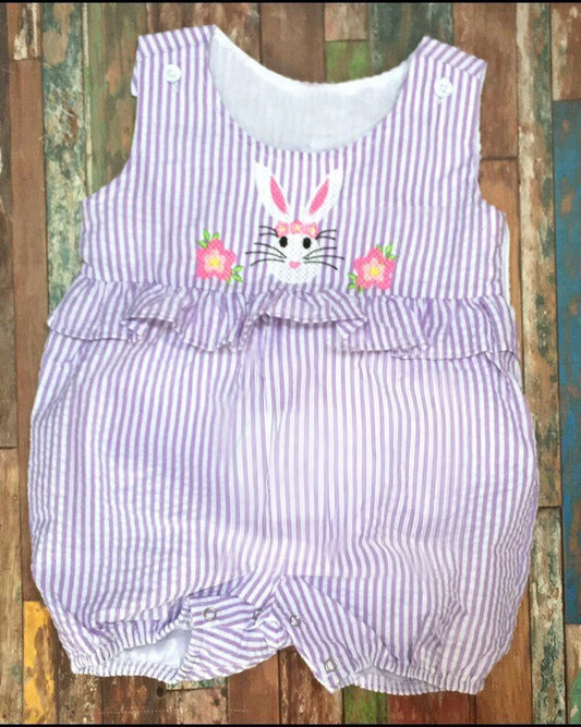 Easter bunny toddle girls holiday romper preorder