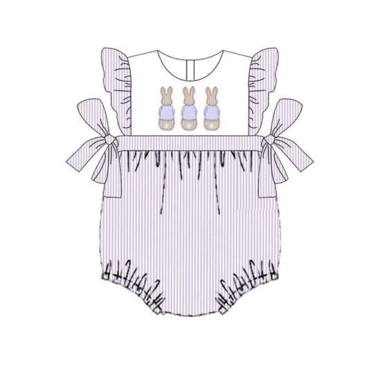 Easter bunny toddle girls holiday romper preorder