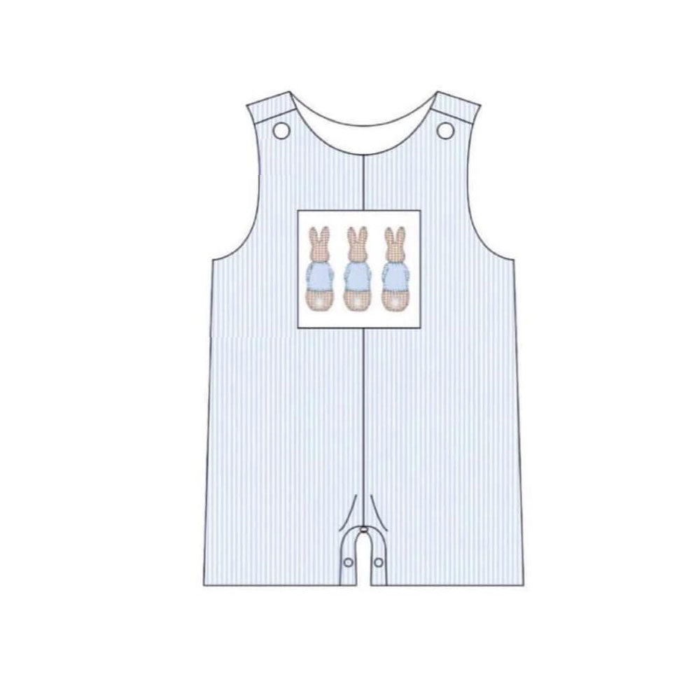 Easter bunny toddle boy holiday romper preorder
