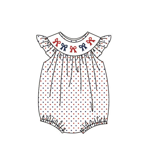 America girls July 4th toddle baby girls romper preorder