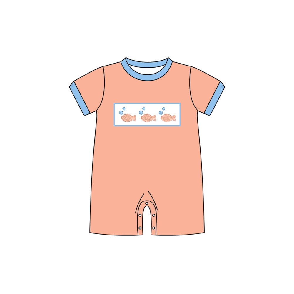 Toddle baby fish design summer romper preorder