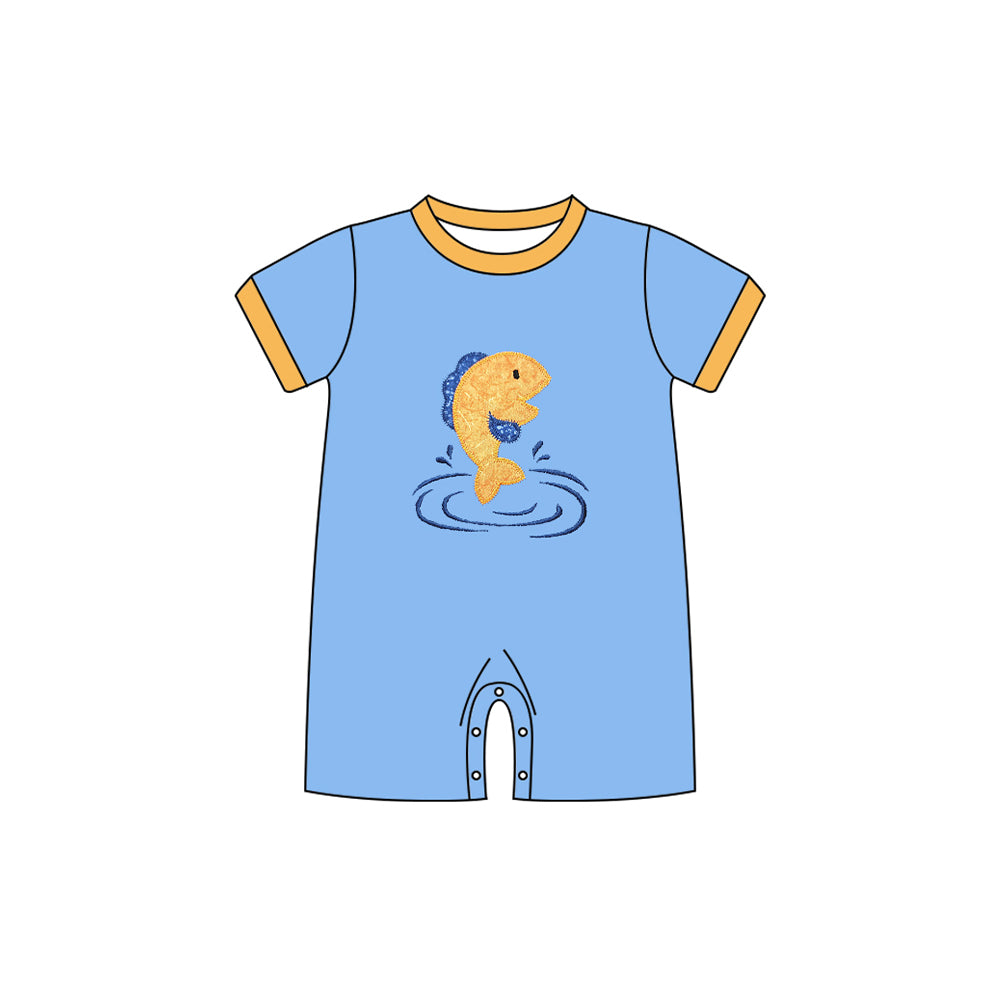 Toddle baby fish design summer romper preorder