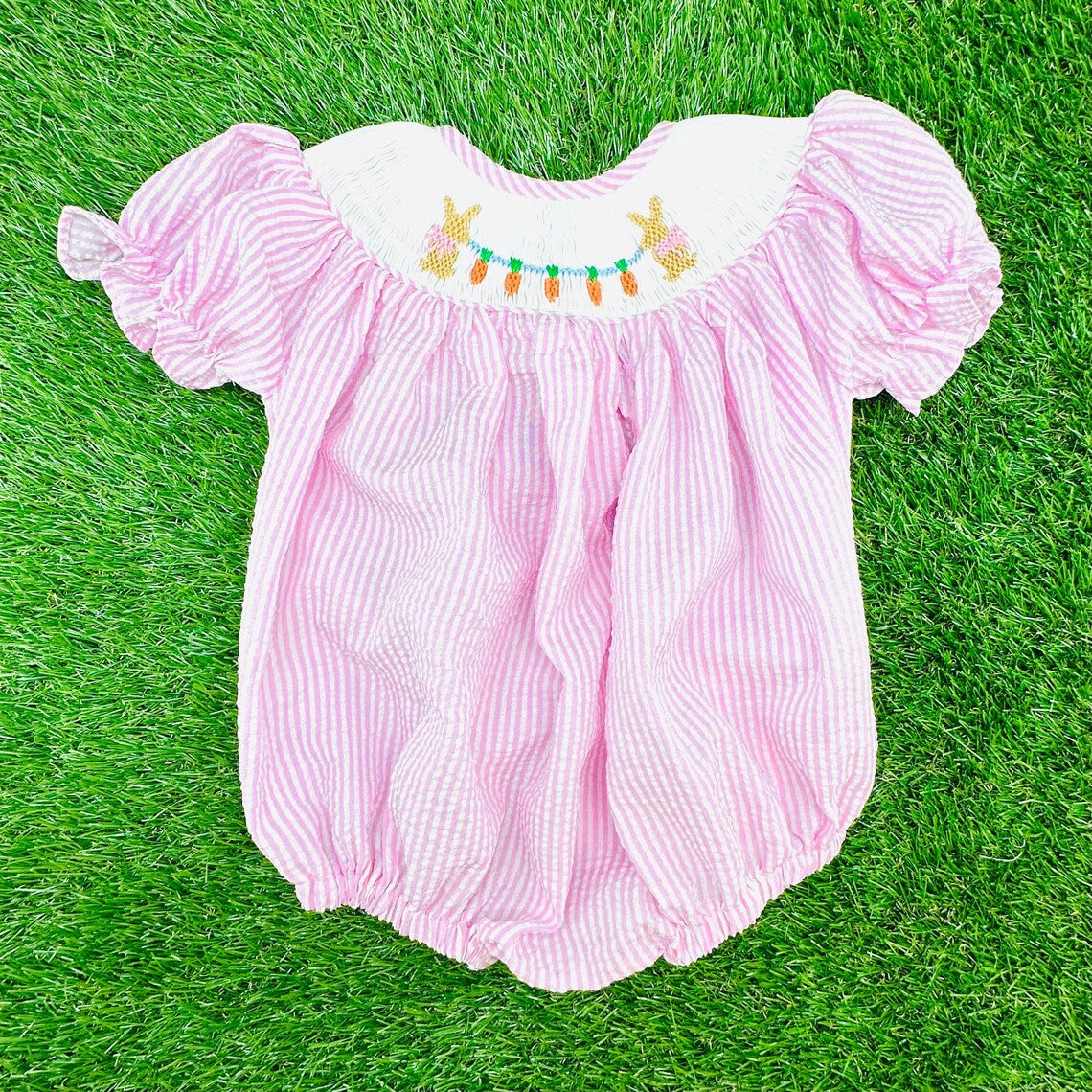 Toddle baby girl easter bunny romper preorder