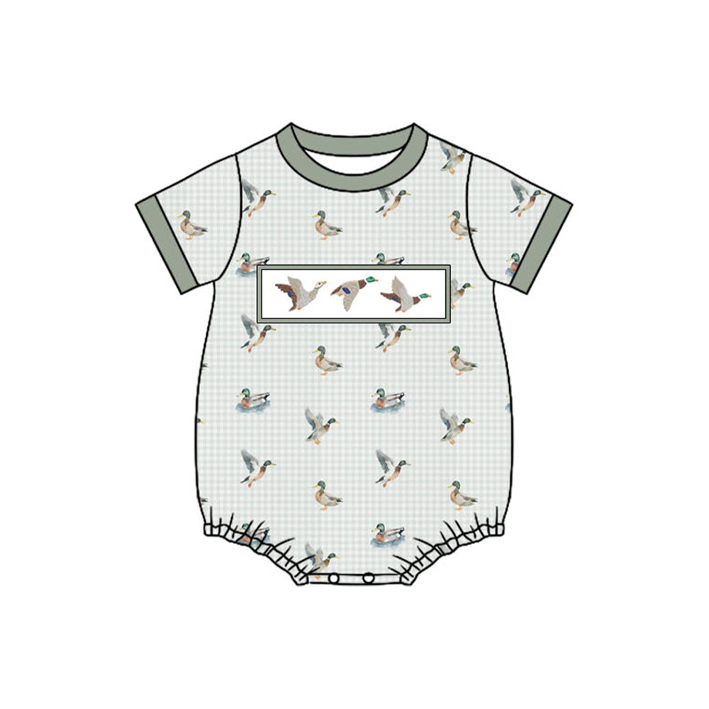 Toddle baby boy mallard duck design romper preorder