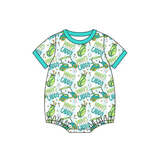 Daddys caddy toddle baby boy short sleeve romper preorder