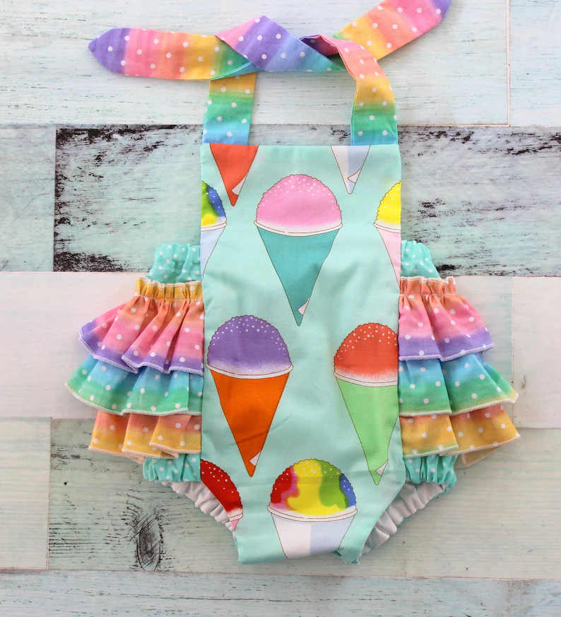 Toddle baby girls summer romper preorder