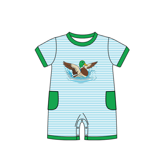 Duck hunting season toddle baby boy short sleeve romper preorder