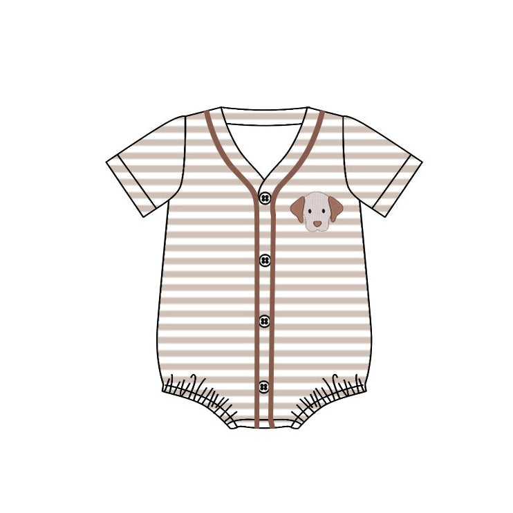Dog print toddle baby baby short sleeve romper preorder