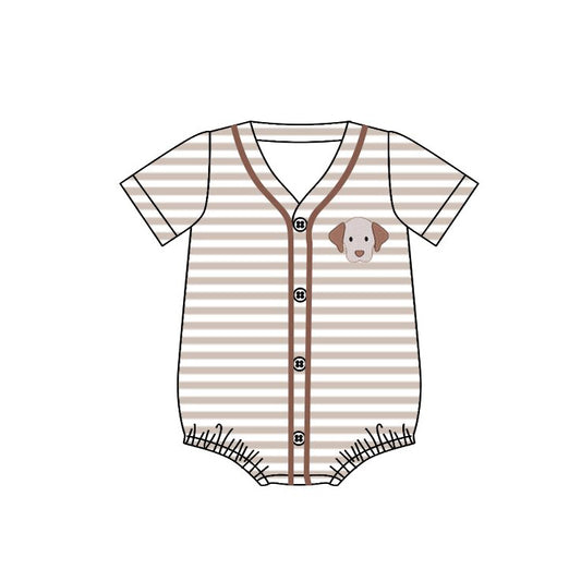Dog print toddle baby baby short sleeve romper preorder