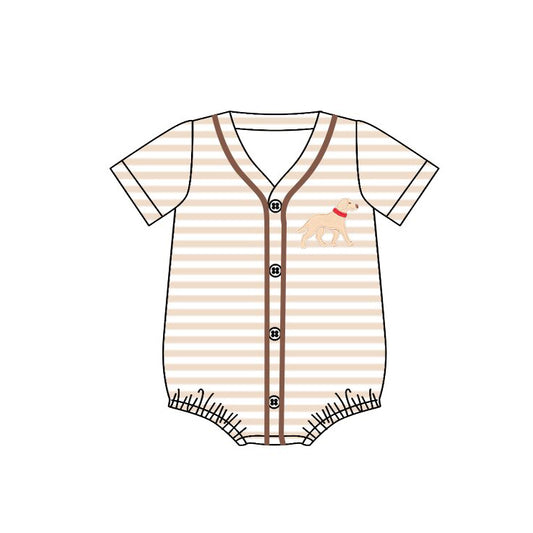 Dog print toddle baby baby short sleeve romper preorder