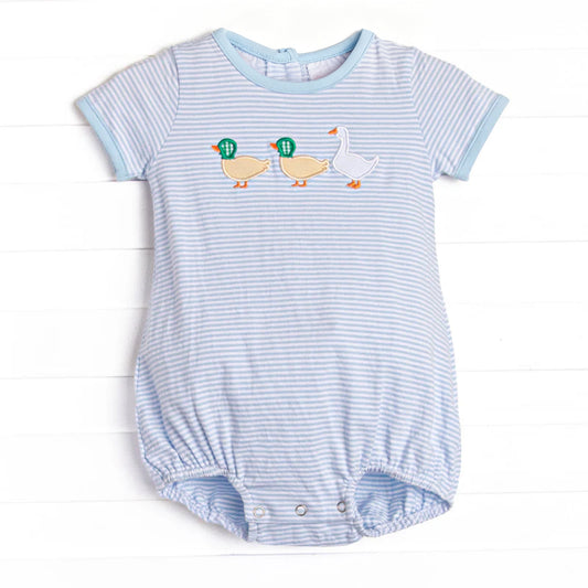 Duck goose print toddle baby boy romper preorder