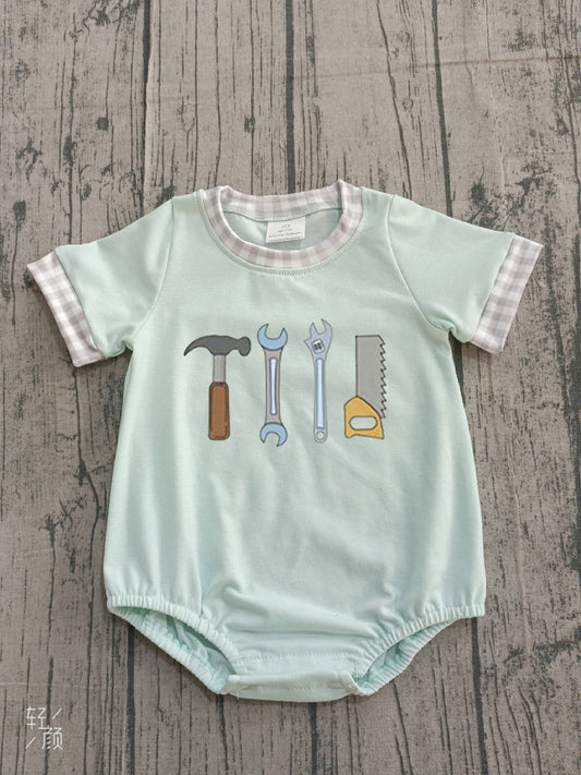 Embroidery Tool print toddle baby boy romper preorder
