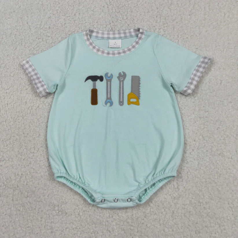 Embroidery Tool top matching shorts boy summer outfit