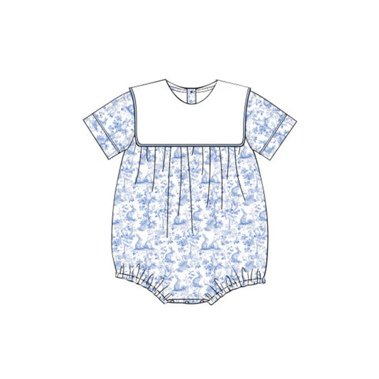 Easter bunny floral design toddle baby romper preorder