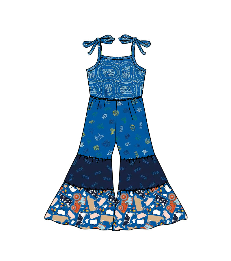 Toddle girls farm animal design jumpsuit preorder