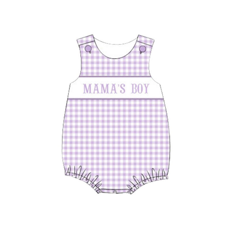 Mamas boy toddle baby boy summer romper preorder