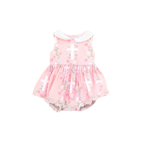 Easter cross toddle baby girl  romper preorder