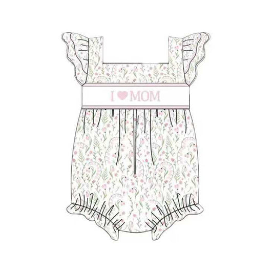 I love mom toddle baby girl romper preorder