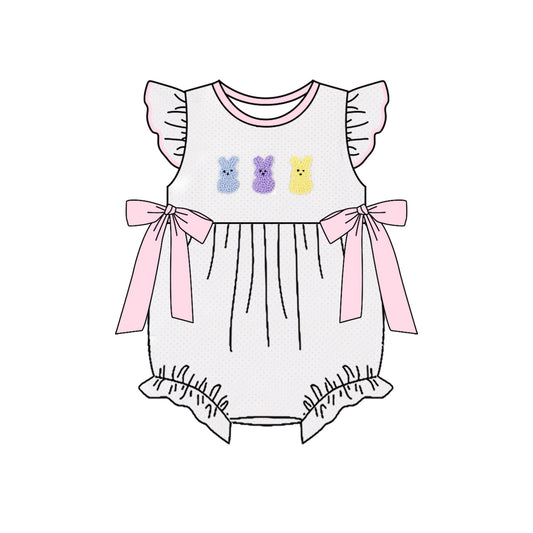 Easter bunny design toddle baby short sleeve  romper preorder