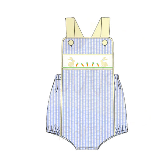 Easter bunny design toddle baby boy summer romper preorder