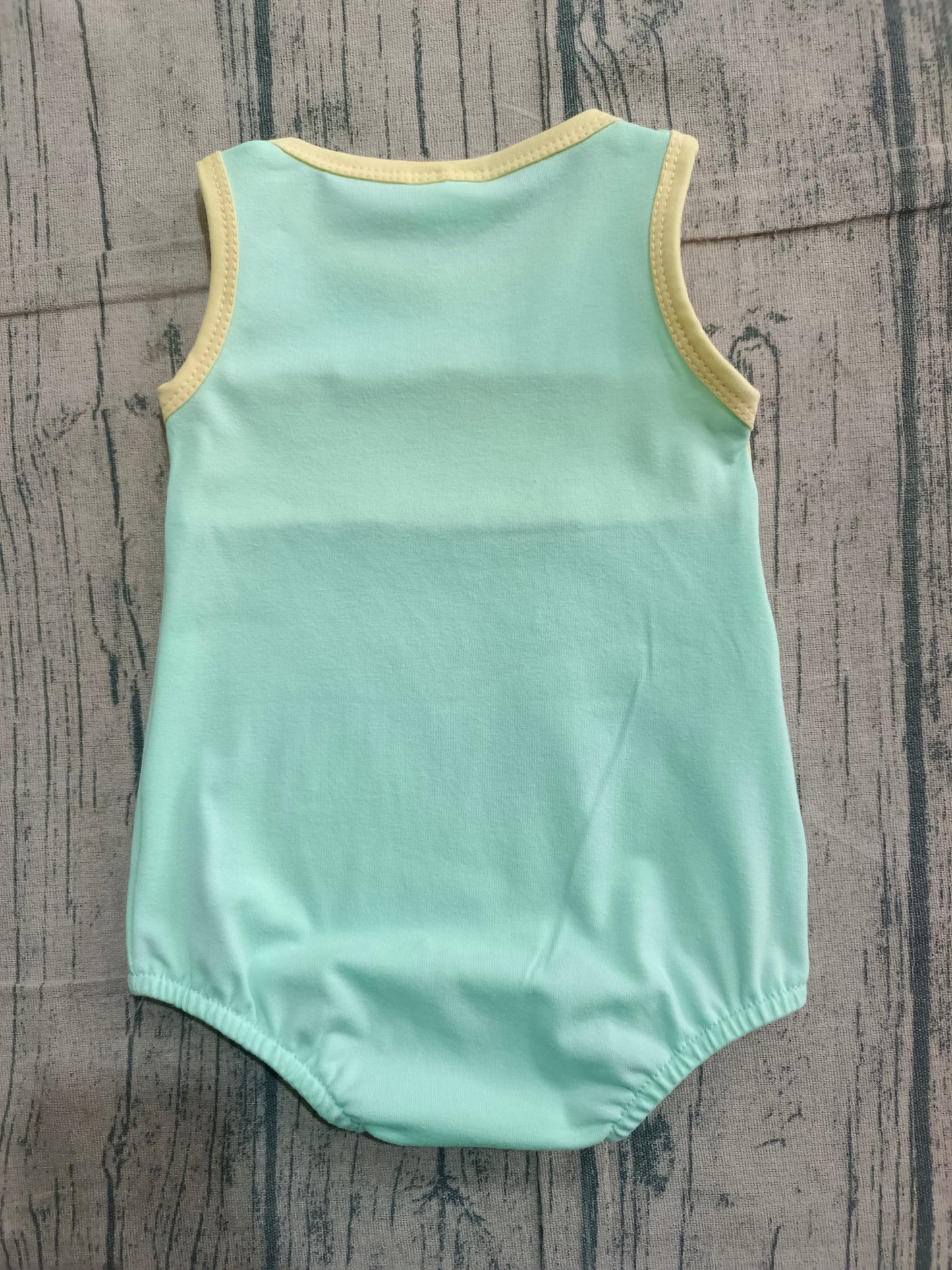 Blue yellow green design toddle baby summer romper preorder
