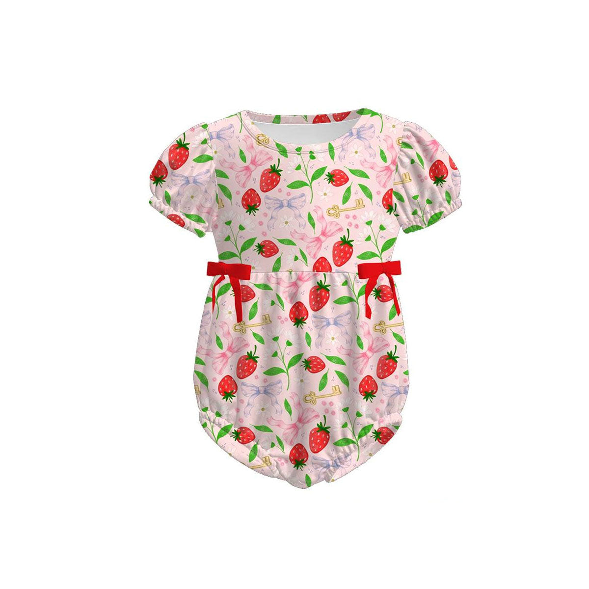 Strawberry design toddle baby summer romper preorder