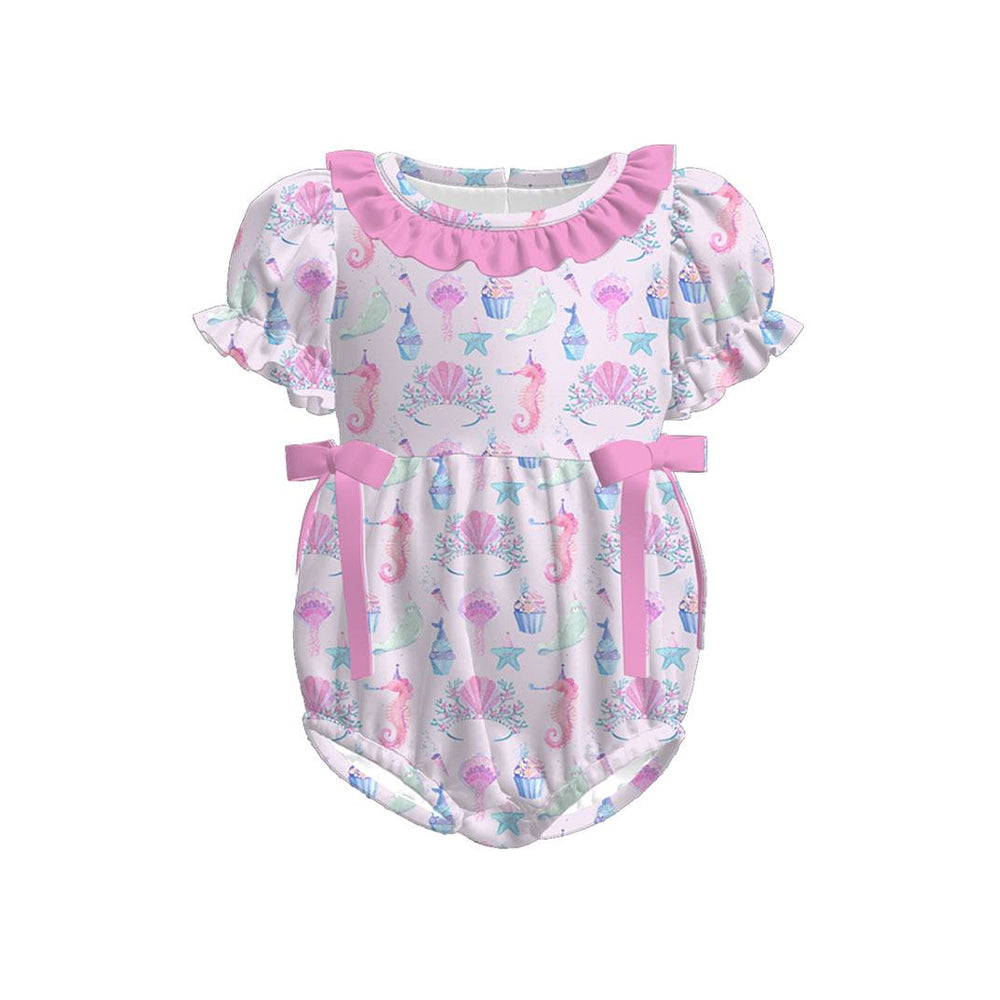 Sea horse design toddle baby summer romper preorder