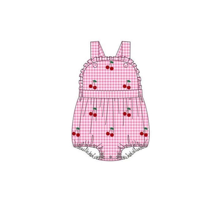 Cherry design toddle baby romper preorder