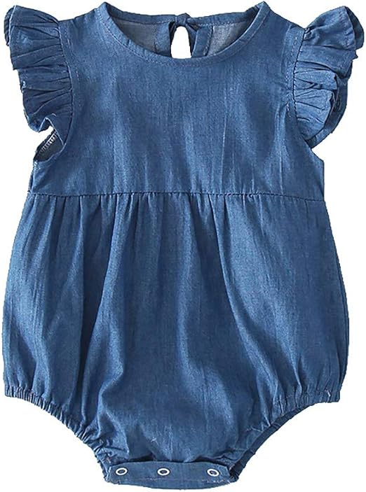 Toddle baby girls blue color romper preorder