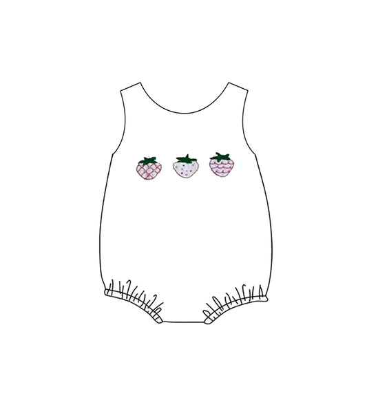 Toddle baby boy strawberry romper preorder