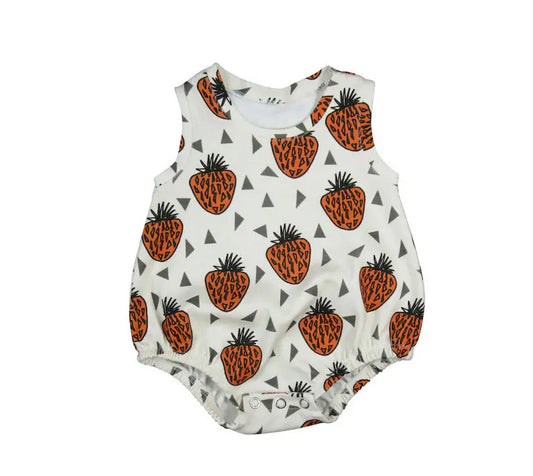Strawberry design toddle baby girl  romper preorder